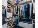 Walk-in closet with custom shelving and storage solutions at 562 Landshark Blvd, Daytona Beach, FL 32124