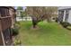 Backyard view featuring lawn, landscaping, and trees in a condo setting at 600 N Boundary Ave # 115D, Deland, FL 32720