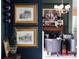 Sophisticated living room featuring hunting artwork and dark blue accent wall at 12841 Se 97Th Terrace Rd, Summerfield, FL 34491