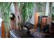 Living room decor featuring an alligator statue, books and a potted plant at 12841 Se 97Th Terrace Rd, Summerfield, FL 34491