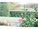 Landscaped yard showing a beautiful pink flower in the foreground at 12841 Se 97Th Terrace Rd, Summerfield, FL 34491