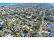 Neighborhood aerial view shows well-maintained homes in a residential community near the coast at 13 Sandcastle Dr, Ormond Beach, FL 32176
