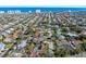 Neighborhood aerial view shows well-maintained homes in a residential community near the coast at 13 Sandcastle Dr, Ormond Beach, FL 32176