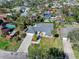 An aerial view of a charming home nestled in a quiet residential neighborhood at 13 Sandcastle Dr, Ormond Beach, FL 32176