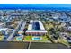 Attractive aerial image of an apartment complex with a community pool and close proximity to the intercoastal waterway at 144 S Halifax Ave # 86, Daytona Beach, FL 32118