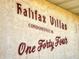 Exterior sign for Halifax Villas Condominium at 144 S Halifax Ave # 86, Daytona Beach, FL 32118