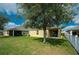 Spacious backyard featuring a well-maintained lawn at 1750 Savannah Ln, Port Orange, FL 32128
