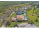 Aerial view featuring several homes in a residential community with manicured lawns at 20 Promenade At Lionspaw, Daytona Beach, FL 32124
