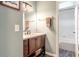 Bathroom featuring a wooden vanity with drawers and cabinets, as well as a shower-tub combo at 2057 Hillview Circle, Deltona, FL 32738