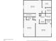Floor plan of the second story, with room measurements at 2057 Hillview Circle, Deltona, FL 32738