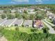 An aerial view of the homes featuring beautiful lush landscaping including screened in back porches at 212 Stonington Way, Deland, FL 32724