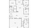 Detailed floor plan showcasing the layout of the bedrooms, bathrooms, kitchen, living room, and garage at 2236 Oconnel Dr, Ormond Beach, FL 32174