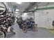Secure bike storage room with multiple racks and organized parking at 2967 S Atlantic Ave # 1203, Daytona Beach Shores, FL 32118