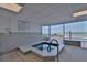 Relaxing hot tub area with ocean views and easy access to the ocean at 2967 S Atlantic Ave # 1203, Daytona Beach Shores, FL 32118