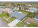 Aerial view of home with mature landscaping, well-manicured lawn, and inviting pool at 317 Oak Hill Dr, Altamonte Springs, FL 32701