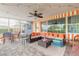 Relaxing screened patio with sectional sofa and comfortable outdoor seating at 317 Oak Hill Dr, Altamonte Springs, FL 32701