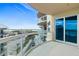 Private balcony with stunning panoramic views of the coastline and city at 3703 S Atlantic Ave # 507, Daytona Beach Shores, FL 32118