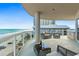 Expansive balcony with ocean views and comfortable seating at 3703 S Atlantic Ave # 507, Daytona Beach Shores, FL 32118