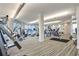 Gym featuring state of the art equipment and floor to ceiling windows with ocean views at 3703 S Atlantic Ave # 507, Daytona Beach Shores, FL 32118