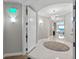 Elegant hallway with recessed lighting, neutral walls and ocean view at 3703 S Atlantic Ave # 507, Daytona Beach Shores, FL 32118