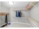Well-organized walk-in closet with ample shelving and hanging space at 3703 S Atlantic Ave # 507, Daytona Beach Shores, FL 32118