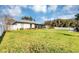 Large backyard featuring a screened in patio and green space at 509 Kettering Rd, Deltona, FL 32725
