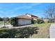 An exterior view of a charming single-Gathering home featuring a well-maintained lawn and mature landscaping at 6157 Sequoia Dr, Port Orange, FL 32127