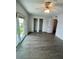 Spacious bedroom featuring wood floors, water view and double closets for storage at 625 N Halifax Ave # 15, Daytona Beach, FL 32118