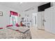 The airy bedroom offers a vanity and a spacious closet, perfect for all your wardrobe needs at 971 Cascades Park Trl, Deland, FL 32720