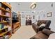 Comfortable living room with a fireplace and entertainment center featuring a flat screen tv at 971 Cascades Park Trl, Deland, FL 32720
