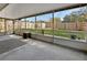 Screened porch featuring a view of the fenced backyard, and space for outdoor seating at 141 N Mcdonald Ave, Deland, FL 32724