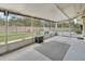 Spacious screened porch with concrete flooring and backyard access at 141 N Mcdonald Ave, Deland, FL 32724
