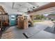 Spacious garage featuring an open door and plenty of storage space at 1489 Casey Ln, Port Orange, FL 32129