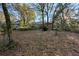 Large private backyard featuring mature trees and landscaping for serene outdoor living at 1552 Covered Bridge Dr, Deland, FL 32724