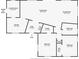 Detailed floor plan showcasing the layout of the home, including dimensions and room names at 1579 Brady Dr, Deltona, FL 32725