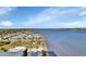 Elevated view of coastal property with views of the intracoastal waterway and community pool at 241 Riverside Dr # 1502, Daytona Beach, FL 32117
