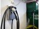 ChargePoint electric vehicle charger installed inside the garage at 291 Northcote Ct, Deland, FL 32724