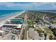Aerial view of Daytona Beach complex with a highway running alongside the building at 313 S Atlantic Ave # 6140, Daytona Beach, FL 32118