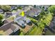 Aerial view of home with pond access in backyard at 3813 Long Grove Ln, Port Orange, FL 32129
