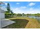 A lake view from the backyard through the fence at 3813 Long Grove Ln, Port Orange, FL 32129