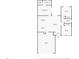 Detailed floor plan showcasing the layout of the home's bedrooms, living areas, and garage at 3813 Long Grove Ln, Port Orange, FL 32129