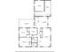 Detailed floor plan showcases the layout of the home, including the room dimensions and locations at 445 Virginia Ave, St Cloud, FL 34769