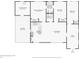 Detailed floorplan showcasing layout including laundry room, bedrooms, bathrooms, kitchen, living room, foyer and carport at 722 Valencia Ave, Orange City, FL 32763