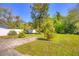 Green backyard offering a serene outdoor space and partial hardscape at 741 Greenway Pl, Daytona Beach, FL 32114