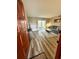 Cozy living room featuring wood floors and sliding glass doors at 1000 Lake Of The Woods Blvd # 104F, Casselberry, FL 32730