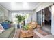 Bright sunroom featuring comfortable seating, tile flooring, and large windows at 10477 Montpelier Cir, Orlando, FL 32821