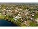 Picturesque neighborhood with lakefront property, above-ground pool, backyard, and lush landscaping at 1258 Russell Dr, Ocoee, FL 34761