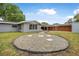 Single-story home featuring a gravel area and covered parking on a grassy lot at 1259 Vanderbilt Dr, Ormond Beach, FL 32174