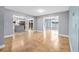 Open layout showcasing the kitchen and dining area with sliding glass doors at 1259 Vanderbilt Dr, Ormond Beach, FL 32174