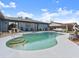 Beautiful backyard with a refreshing pool, lush landscaping, and lounge areas for relaxation and entertainment at 1424 Breaks Way, Port Orange, FL 32127